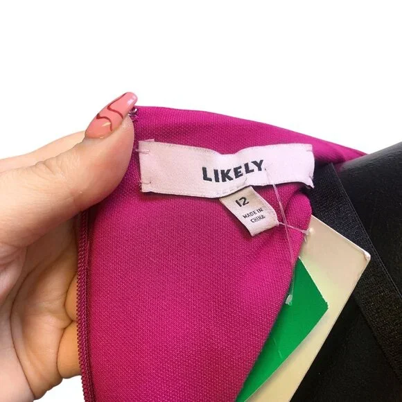 NWT Likely Fuchsia Sleeveless Keyhole Cutout Gown Racerback Design 12 - Picture 7 of 8